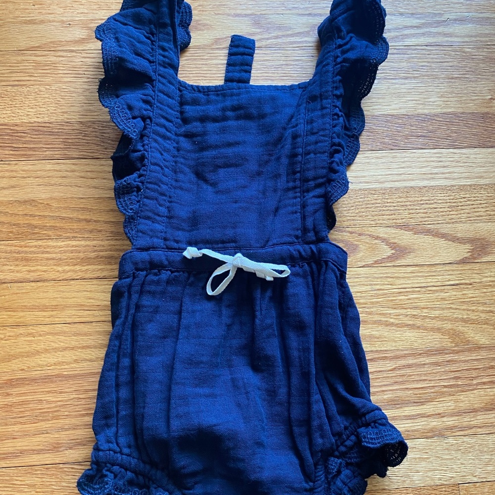 Jamie Kay Midnight Blue Ruffle Romper